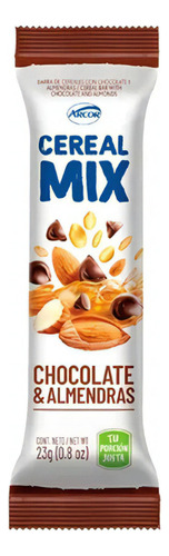 Barra Cereal Mix Chocolate Almendra Arcor - Mejor Precio