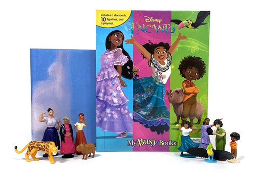 Libro Infantil Disney Encanto Con 10 Figuras Y Poster