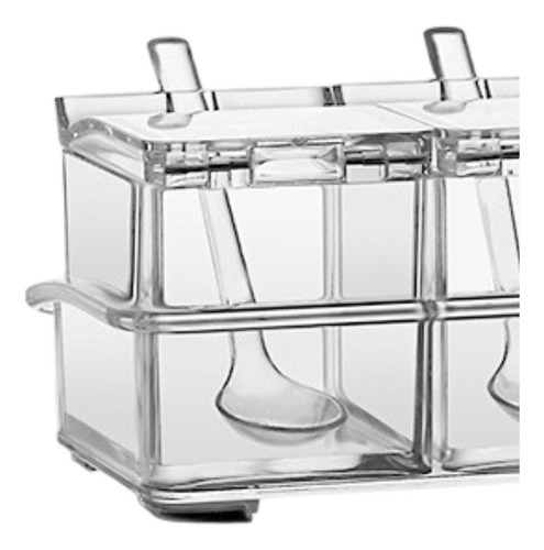 Caja De Condimento Transparente Juego De Cocina