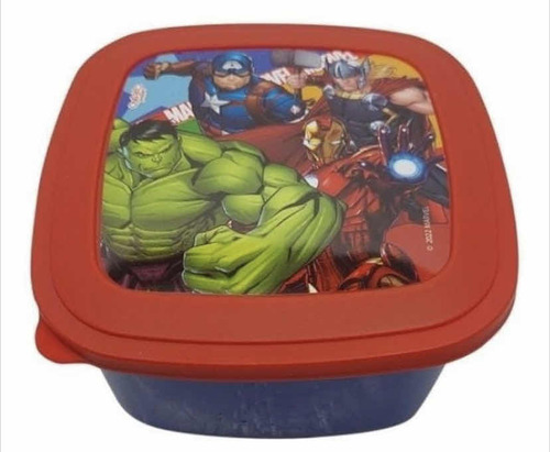 Caja Infantil Sandwichera Avengers Vengadores Color Multicolor