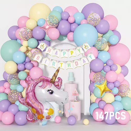 Globos Unicornio Cumpleaños 5 Años