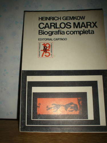 C Marx Biografía H Gemkow Akko