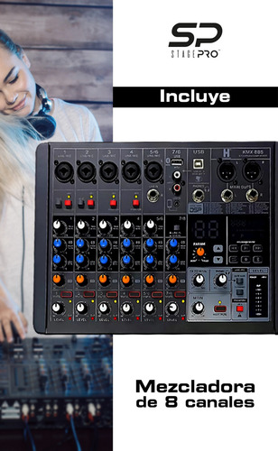Completo Para Musico Alienpro 2 Sp-15 Advance Color Negro