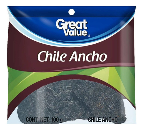 Chile Ancho Great Value 100 G