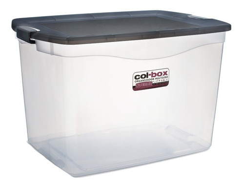 Caja Organizador Plastico Apilable Con Tapa Taper 80 Litros 