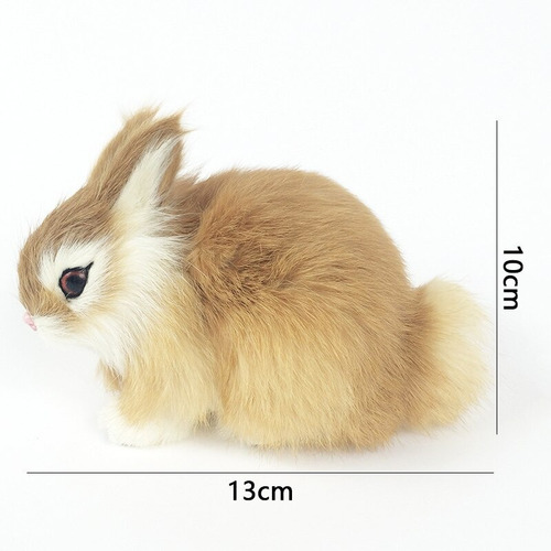 Imagen 2 de 3 de Conejo De Peluche Miniatura Simulacion Conejito