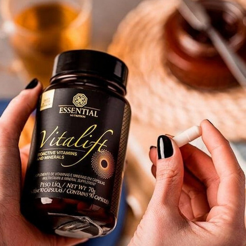 Vita Lift (90 Caps) Multivitamínico Nutrition | Essential Sabor Sem Sabor