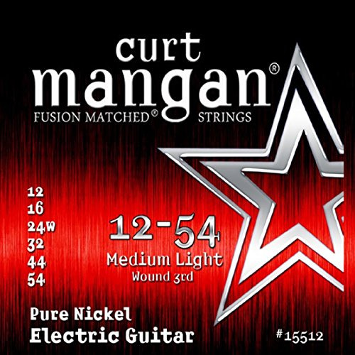 Curt Mangan Fusion Emparejado Niquel Puro Cuerda Electrica