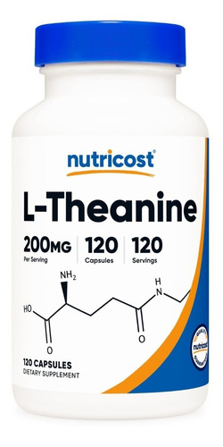 L-theanine (teanina) 200 Mg - 120 Capsulas - Nutricost