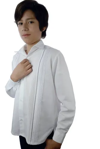 Guayabera Manga Larga Para Nino MercadoLibre