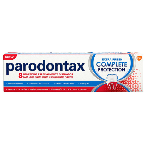 Imagen 1 de 1 de Pasta dental Parodontax Complete Protection Extra Fresh en crema 126 g