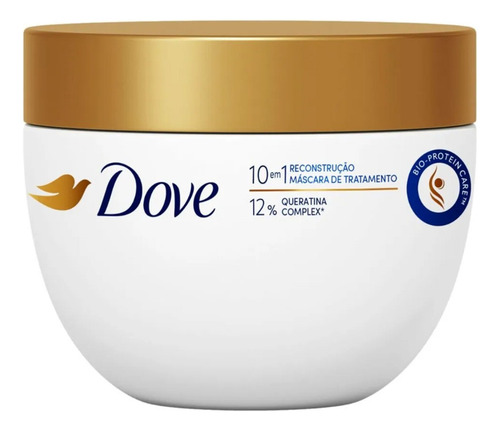 Máscara De Tratamento Reconstrução Dove 10 Em 1 Com 270g