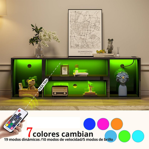 Mueble Para Tv Mesa Moderno Minimalista Escalable Con Led