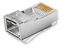 Comprar Conectores Rj45 Cat6 Blindados Con Botas Negras X25 Und