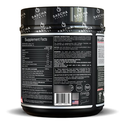 Imagen 3 de 4 de Sascha Fitness Multi Collagen Colageno - Sabores