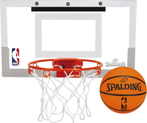 Set Tablero Aro Red Basquet Basket Para Puerta Spalding