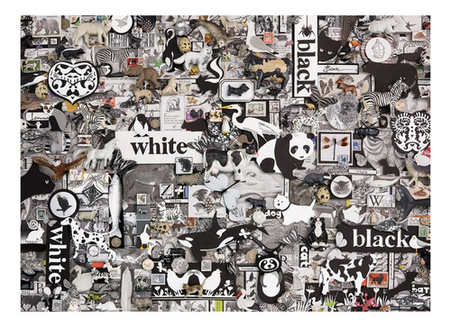 Rompecabezas Animales Blanco Y Negro 1000 Pz Cobble Hill Panda Orca Mapache Gran Reto