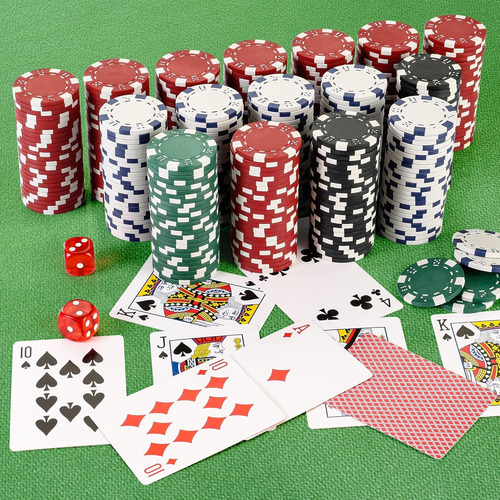 Juego De Fichas De Poquer Para Texas Holdem,blackjack,con...