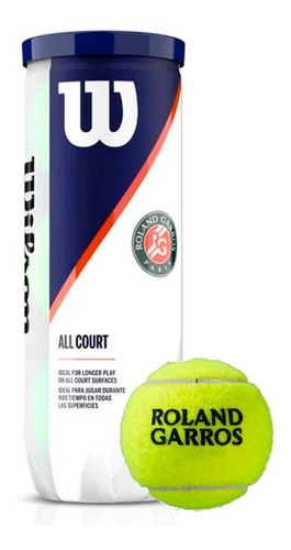 Pelotas De Tenis Wilson Roland Garros All Court I Recoleta