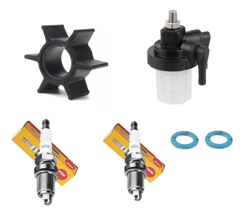 Kit Manutenção Motor De Popa Mercury 25 30 Sea Pro Completo