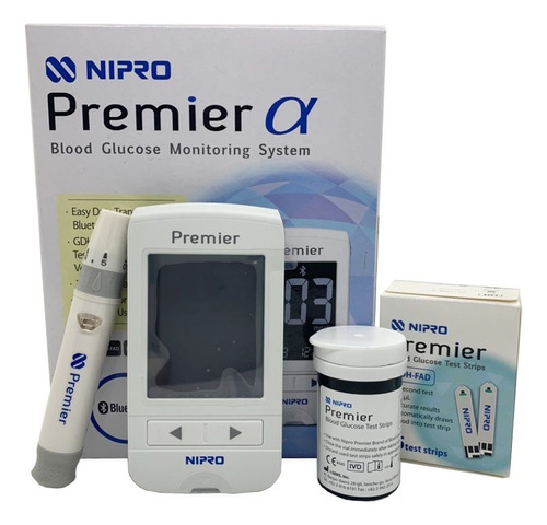 Glucometro Medidor De Glucosa Bluetooth Nipro Premier Alpha