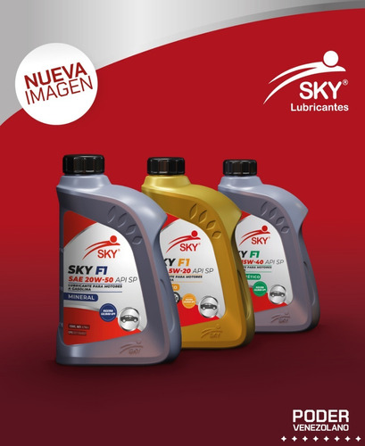 Aceite Sky 20w-50 Mineral