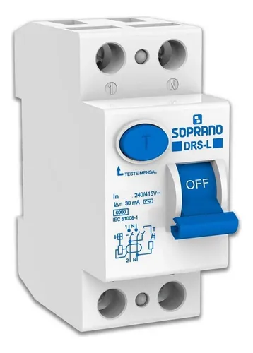 comprar Interruptor Dr Bipolar 25a 30ma Soprano