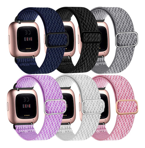 Bandas Elásticas Compatibles Con Fitbit Versa 2 Para Mujer.