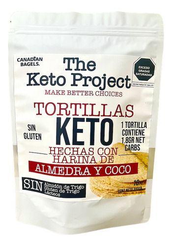 Tortillas De Almendra Keto, Low Carb, The Keto Project