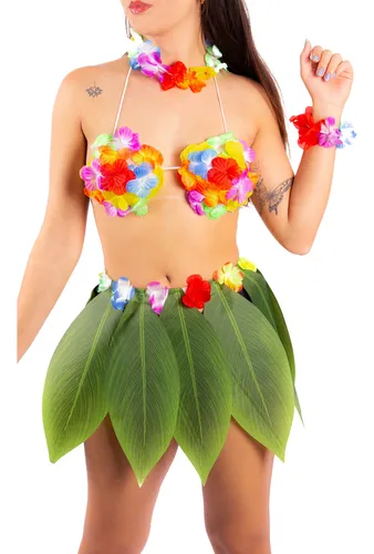 Fantasia havaiana feminina carnaval sale