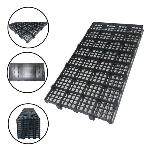 comprar Kit 100 Estrado Piso Pallet Plástico Resistente Palete 25x50