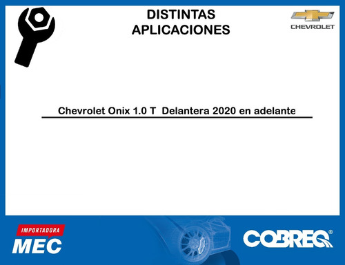 Imagen 5 de 8 de Pastilla De Freno Chevrolet Onix 1.0 T 2020 En Adelante
