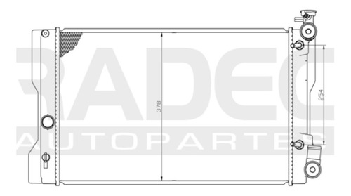 Radiador Corolla 2009-2010-2011 L4 2.4 Automatico Cdr