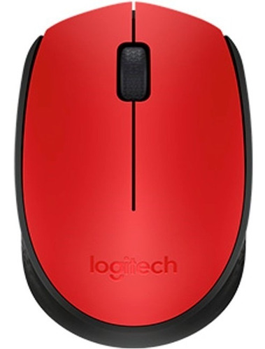 Mouse Inalámbrico Logitech M170 Ambidiestro Usb Rojo