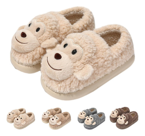 Lindas Pantuflas De Animales Para Mujer, Pantuflas De Felpa