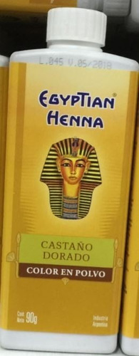 Henna Egyptian Castaño Dorado Polvo 90g Perfumeria!!!
