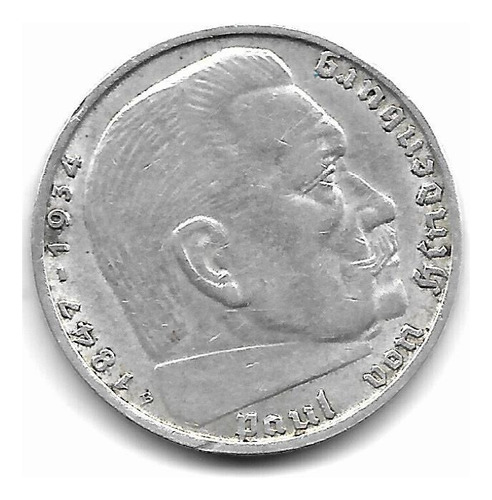 Alemania Moneda De 2 Reichsmark De Plata 1938 B Km 93 - Exc.