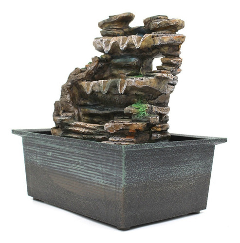 Fonte Agua Decorativa Cascata Artificial Iluminação De Led Cor Não se aplica 110V/220V (Bivolt)