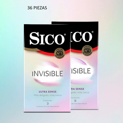 Sico Condones Ultra Sense Invisible Pack 36 Piezas