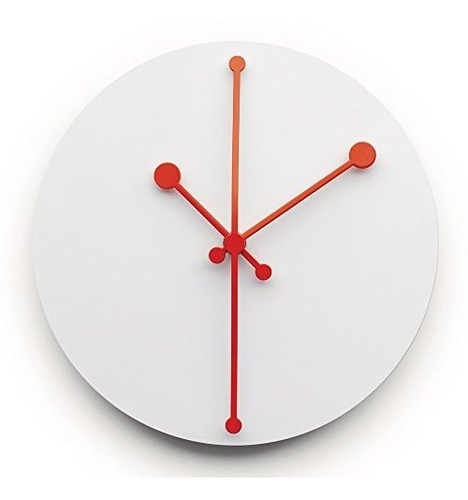 Alessi Dotty Wall Clock, 20.00 X 20.00 X 2.50 Cm, Super Blan