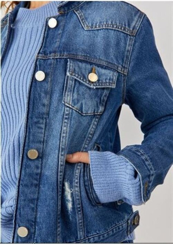 Imagen 4 de 4 de Campera Jean Marca Ver 0838