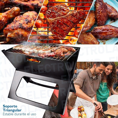 Parrilla Grill A Carbón Plegable Portátil Bbq