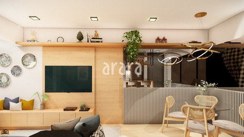 Imagem 1 de 12 de Assunção Sbc - Apto Em Construção 49m2, 2 Dormitórios, Sala, Sacada Com Ponto Grill, Banheiro, Vaga Demarcada E Escriturada. Lazer Completo. - Ap03493 - 70804901