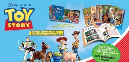 Toy Story 10 Figuras + Libros Colección Completa Aventuras