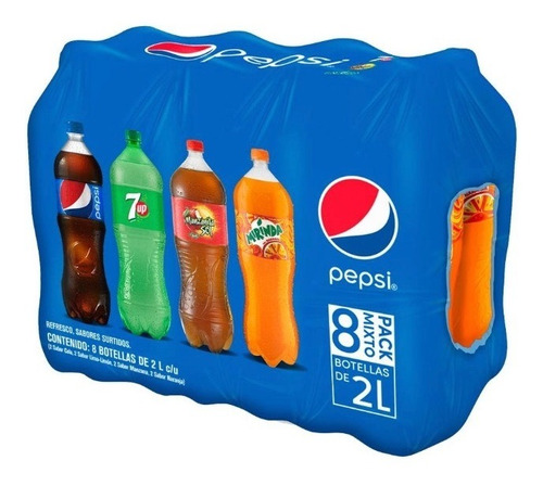 Refresco Pepsi Mix 8 Piezas De 2 Lt Osh