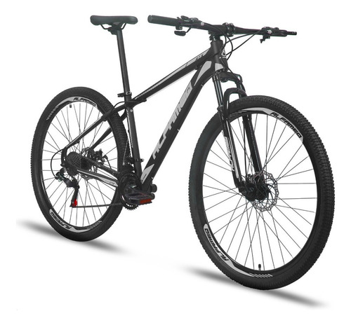 Mountain bike Alfameq ATX aro 29 21 24v freios de disco hidráulico câmbios Indexado mtb cor preto/cinza