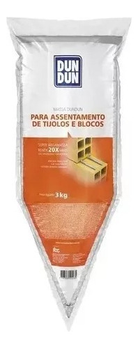 1 Unid. Cola Bloco - Argamassa Polimérica Dundun Total 3kg