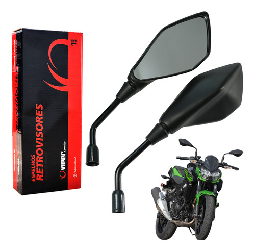 Retrovisor Kawasaki Z400 Par Rosca Honda Fixo