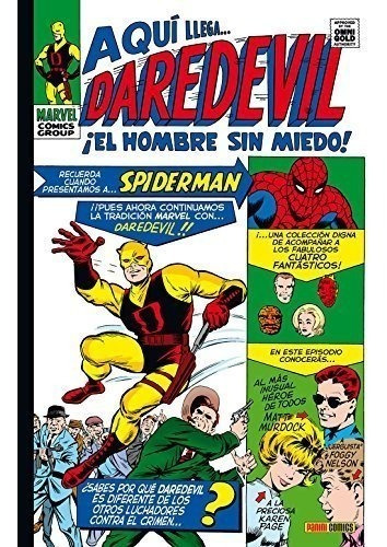 Daredevil 1 ¡el Hombre Sin Miedo! (marvel Gold)