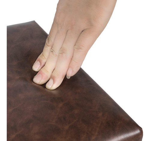 Joveco Small Foot Turkoman Otoman, Faux Leather Square-foot